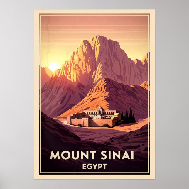 Póster Monte Sinai Egipto V05 (Frente)