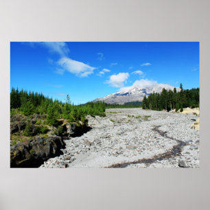 Póster Monte St Helens, fotografía paisajística, Seattle