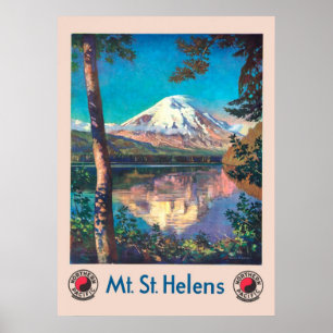 Póster Monte St. Helens, por la cosecha del Pacífico sept