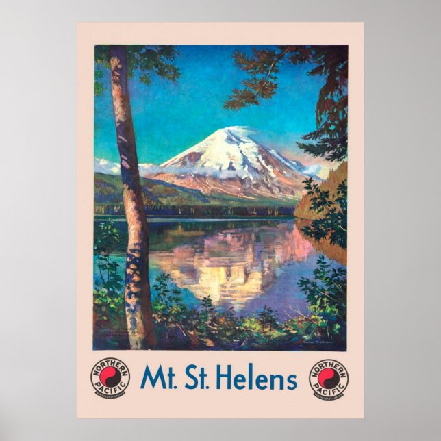 Póster Monte St. Helens, por la cosecha del Pacífico sept (Frente)