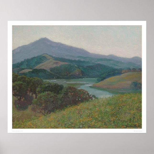 Póster Monte Tamalpais de Corte Madera Creek (1153) (Frente)
