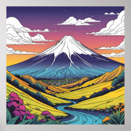 Póster Monte Taranaki