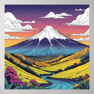 Póster Monte Taranaki