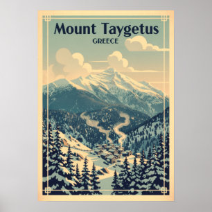 Póster Monte Taygeto Grecia V05