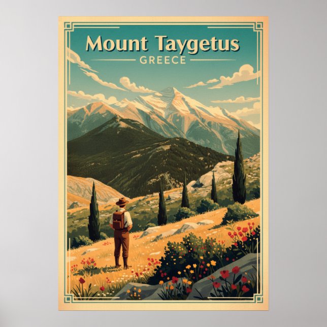 Póster Monte Taygeto Grecia V06 (Frente)