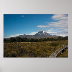 Póster Monte Tongariro y Poster del Monte Ngauruhoe