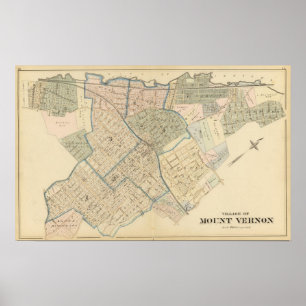 Póster Monte Vernon, Nueva York