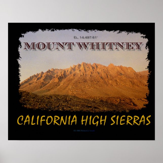 Póster Monte Whitney (Frente)