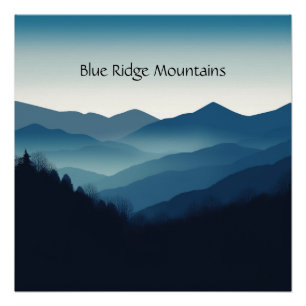 Póster Montebello VA Montes Blue Ridge Personalizado