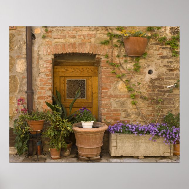 Póster Montefollonico, Val d'Orcia, provincia de Siena, 2 (Frente)