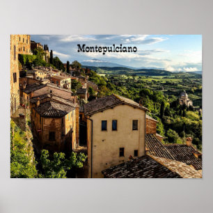 Póster Montepulciano, Toscana, Italia