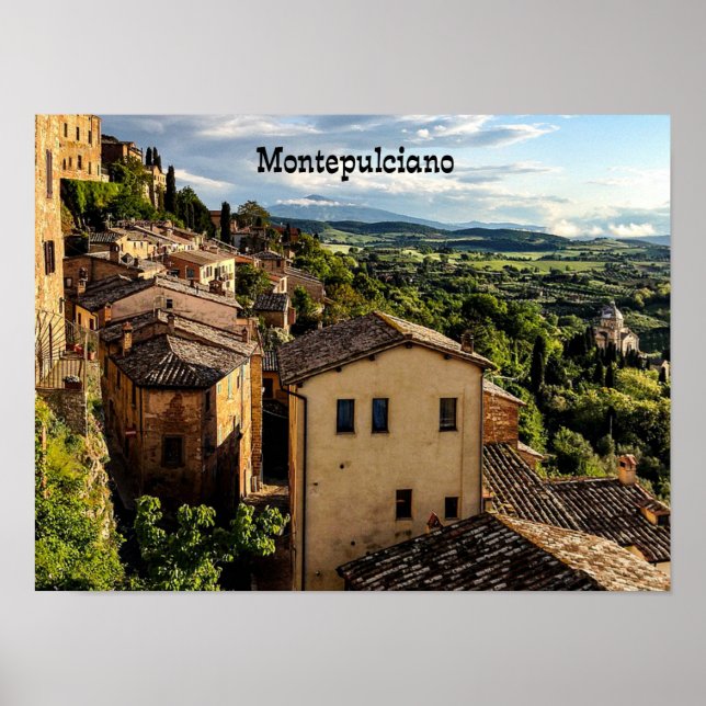 Póster Montepulciano, Toscana, Italia (Frente)