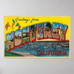 Póster Monterey, California - escenas grandes 2 de la