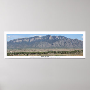 Póster Montes de Sandia en el Bernalillo Nuevo México