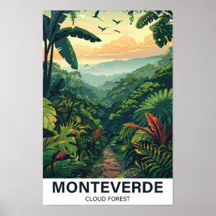 Póster Monteverde Cloud Forest Costa Rica Viaja