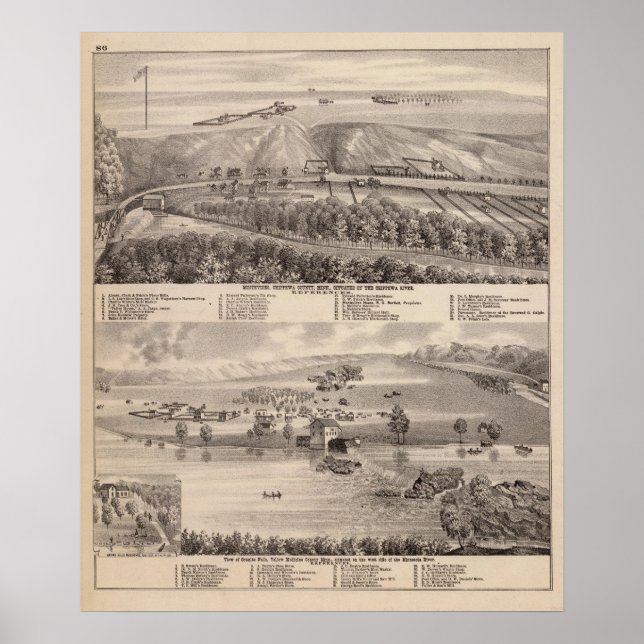 Póster Montevideo, Granite Falls, Minnesota (Frente)