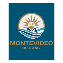 Póster Montevideo Uruguay South America