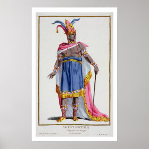 Póster Montezuma, el emperador de México (1466-1520) 1780