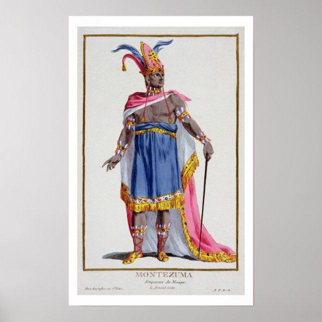 Póster Montezuma, el emperador de México (1466-1520) 1780 (Frente)