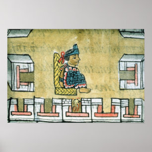 Póster Montezuma II , del 'Codex Florentino'