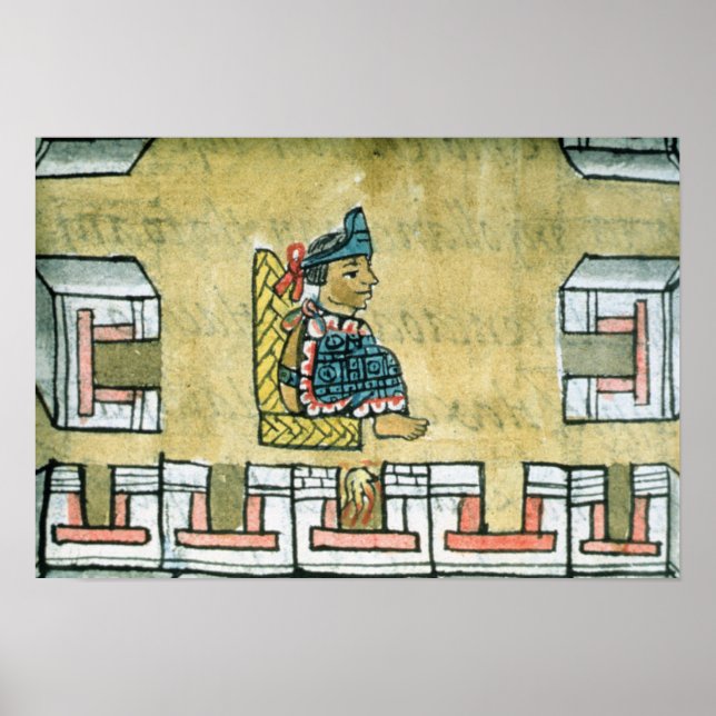 Póster Montezuma II , del 'Codex Florentino' (Frente)