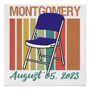 Póster Montgomery Brawl Folding Chair Agosto 5 2023