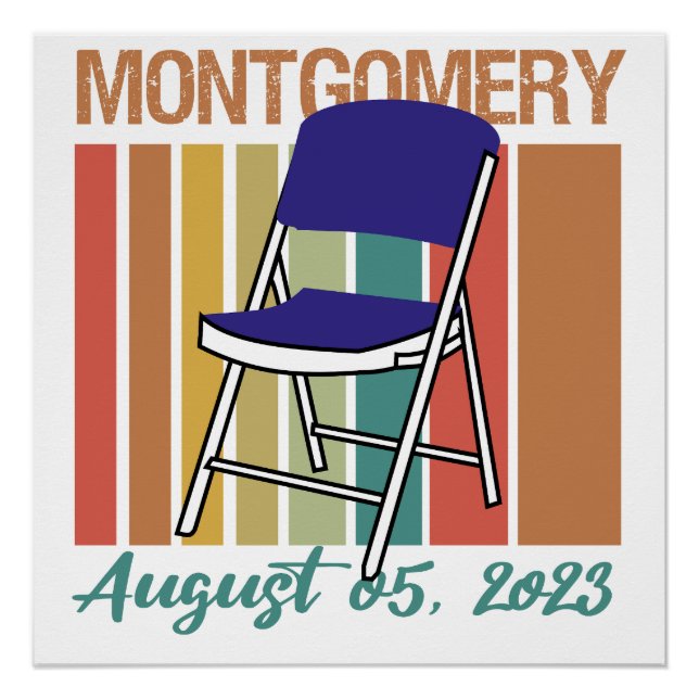 Póster Montgomery Brawl Folding Chair Agosto 5 2023 (Anverso)