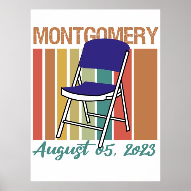 Póster Montgomery Brawl Folding Chair Agosto 5 2023 (Frente)