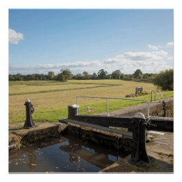 Póster Montgomery Canal Shropshire Inglaterra