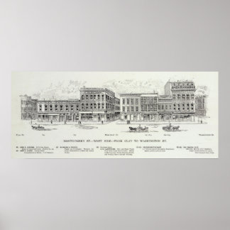 Póster Montgomery West side Clay y Washington