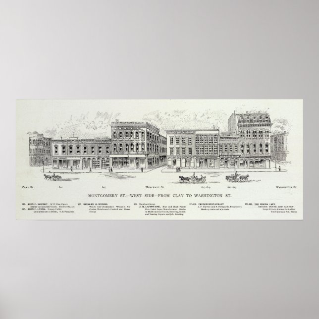 Póster Montgomery West side Clay y Washington (Frente)