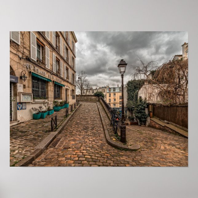 Póster Montmarte, París (Frente)