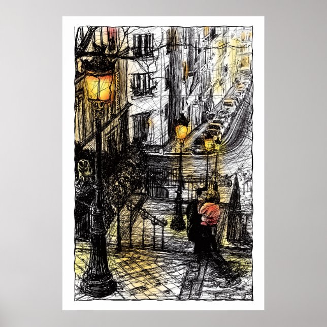 Póster Montmartre VIII (Frente)