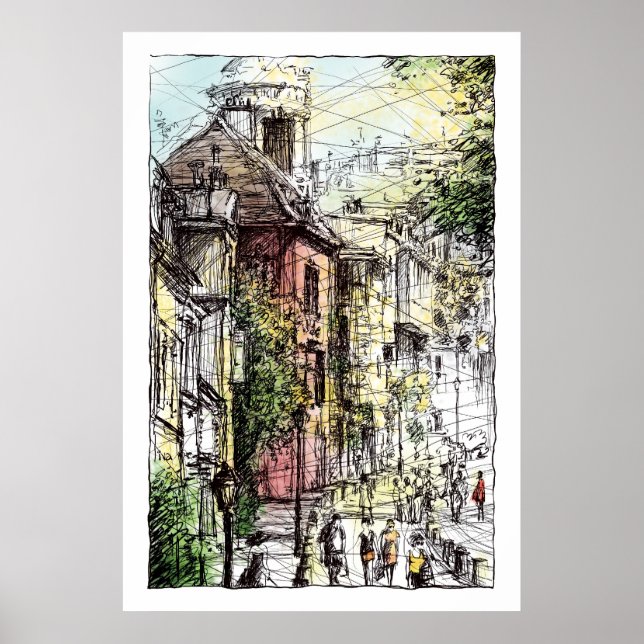 Póster Montmartre XV (Frente)