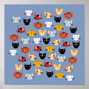 Póster Montones de gatitos