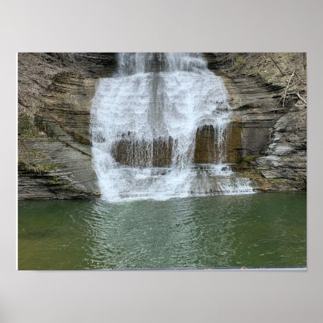 Póster Montour Falls Finger Lakes Nueva York (Frente)