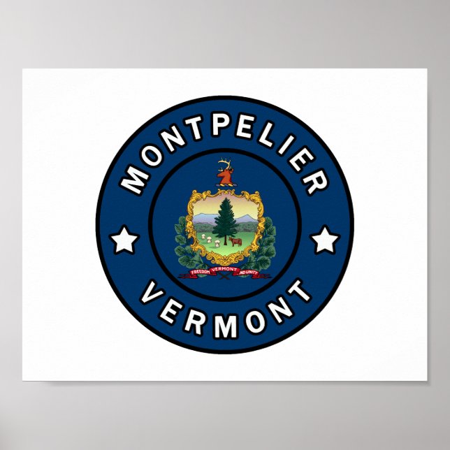 Póster Montpelier Vermont (Frente)