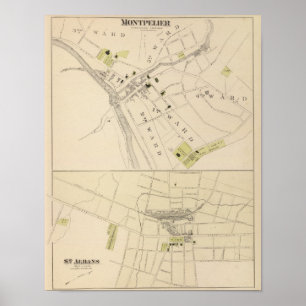 Póster Montpelier y St Albans