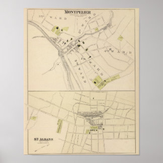 Póster Montpelier y St Albans