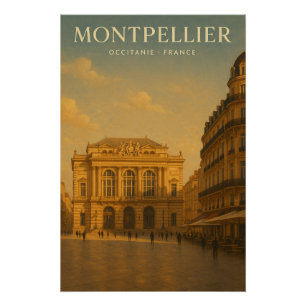 Póster Montpellier — viaje a Francia 2026
