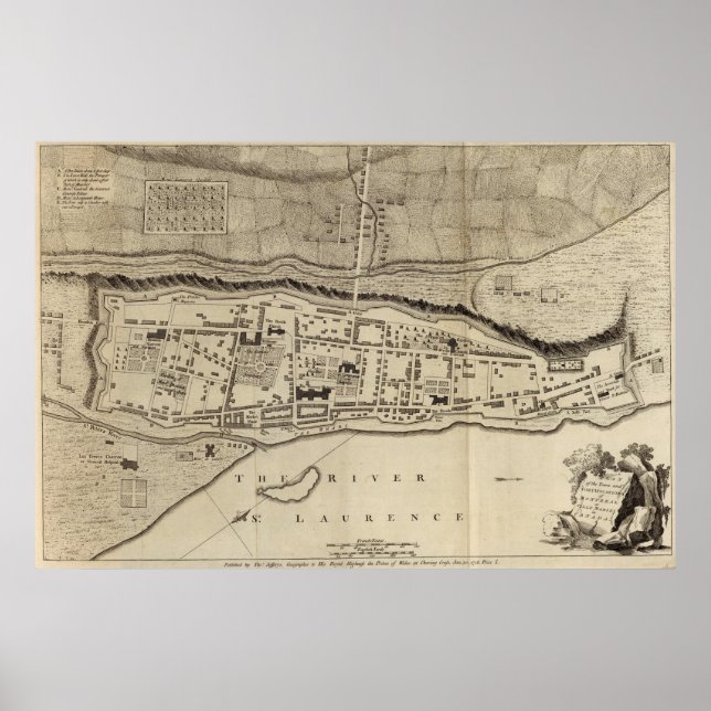 Póster Montreal o Ville Marie (Frente)