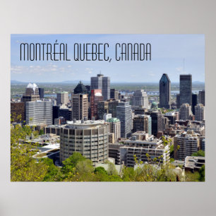 Póster Montréal Quebec Canadá