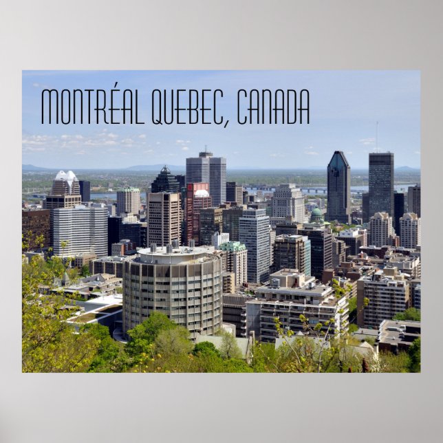 Póster Montréal Quebec Canadá (Frente)