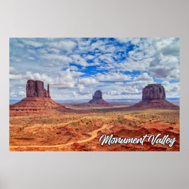 Póster Monument Valley, Arizona, Estados Unidos