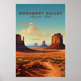Póster Monument Valley, Arizona Utah