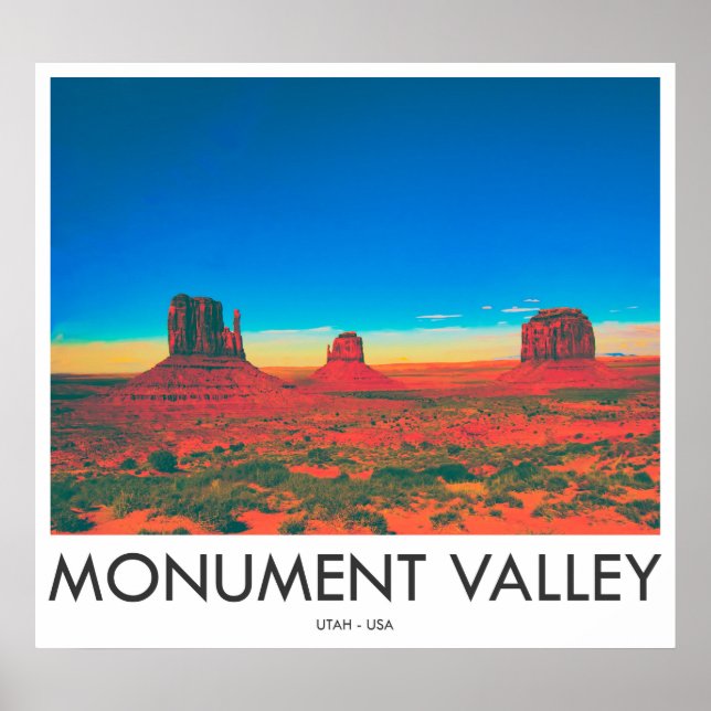 Póster Monument Valley, Utah, EE. UU. (Frente)