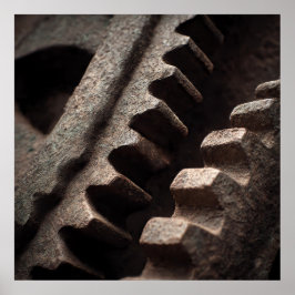 Póster Monumental Gears: Edwardian Tower Clock Mechanism