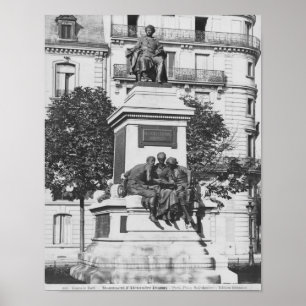 Póster Monumento a Alejandro Dumas Pere, 1883