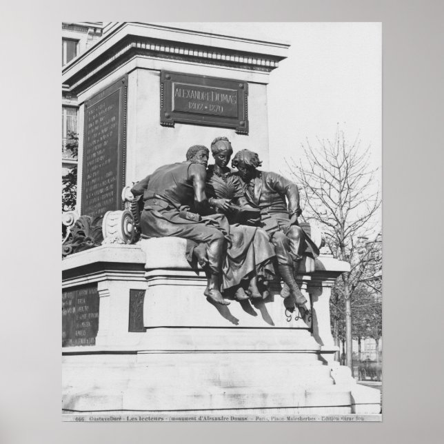 Póster Monumento a Alexandre Dumas Pere (Frente)
