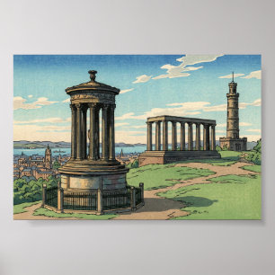 Póster Monumento a Dugald Stewart en Calton Hill 